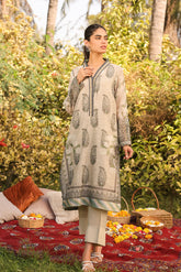 DA-2129 GREEN 2PCS EMBROIDERED KURTA WITH TROUSER