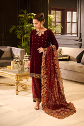 DL-0281 MAROON 3Pcs