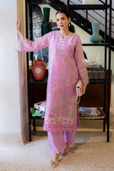 FW25DA-2861 LILAC 2PCS EMBROIDERED KURTA WITH TROUSER