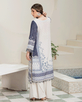 DC-2238 OFF-WHITE 2PCS HAND EMBELLISHED SHIRT WITH TROUSER