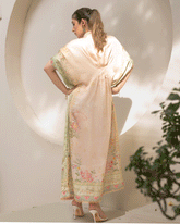 DC-2244 OFF-WHITE HAND EMBELLISHED KAFTAN