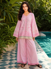 SS26DC-2617 L-PINK LAWN 2PCS EMBROIDERED KURTA WITH TROUSER