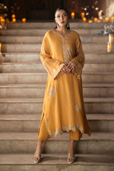 FW25DL-0344 MUSTARD 2PCS SHIRT WITH TROUSER