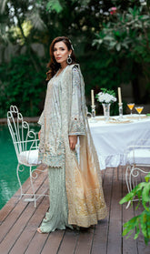 SS25DD-2758 GREEN DUPATTA