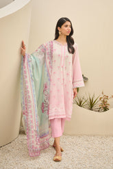DU-3143 - PINK - PRINTED LAWN - 3PCS