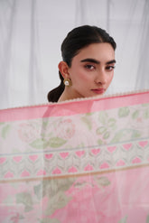 SS25DD-2559 PINK PRINTED DUPATTA