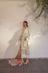 SS24DA-2517 LIGHT GREEN 2PCS HAND EMBELLISHED SHIRT WITH TROUSER