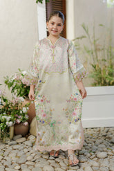 SS26DK-0246 L-GREEN 1 Pcs Kaftan