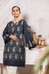 DC-0395 BLACK EMBROIDERED KURTA