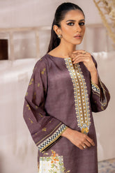 DC-0401 MAUVE EMBROIDERED KURTA