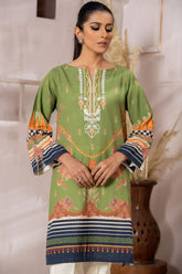 DC-0405 GREEN EMBROIDERED KURTA