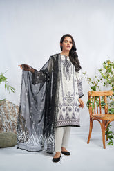 DU-2052 WHITE LAWN 2 PCS