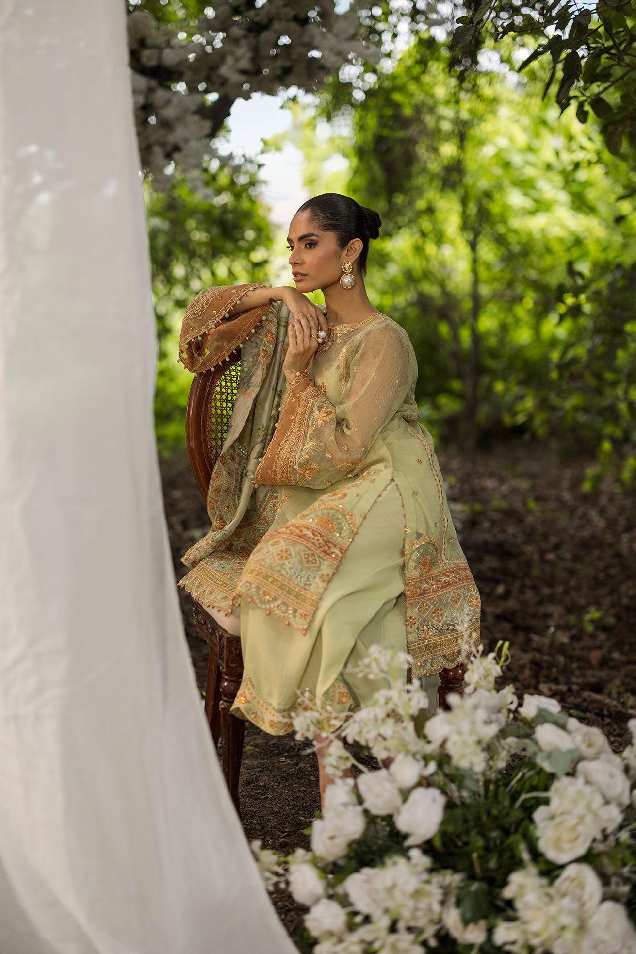 Luxury unstitched wedding wear fabric.