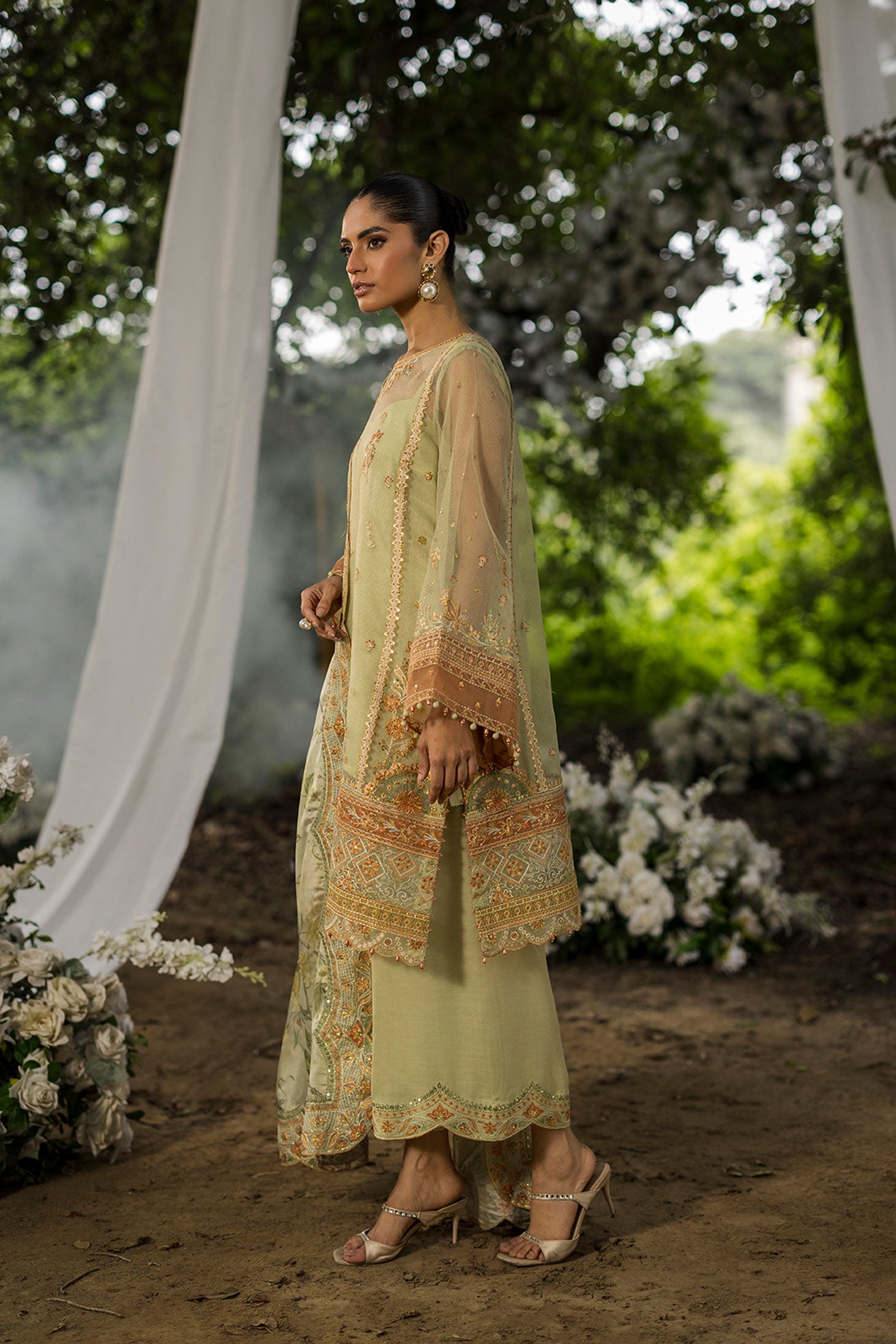 Luxury unstitched wedding wear fabric.