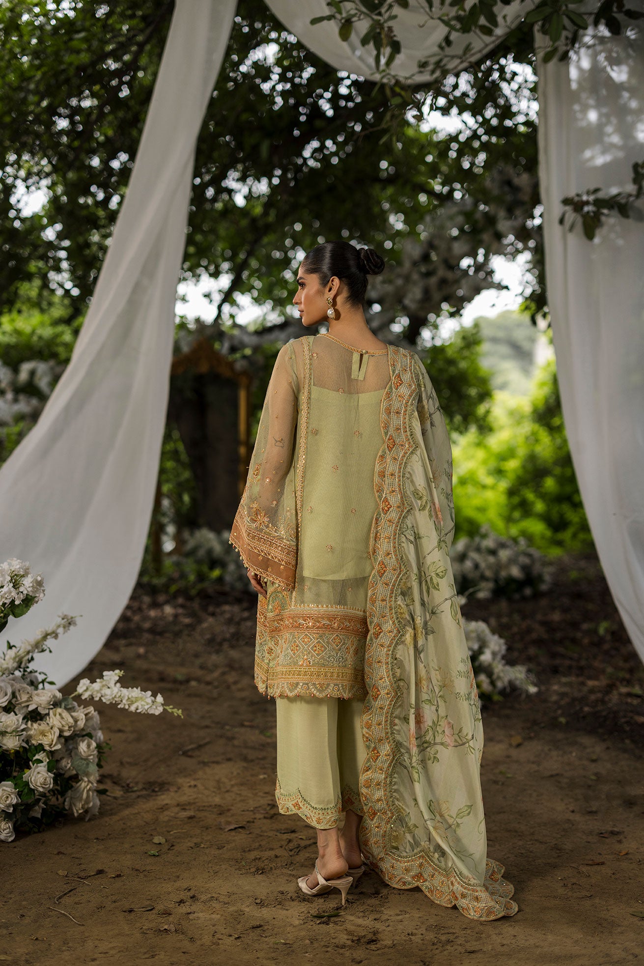 Luxury unstitched wedding wear fabric.