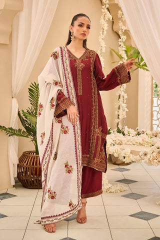 DL-0265 MAROON 3Pcs