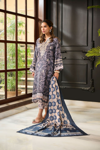 DD-1111 BLUE  SHAWL