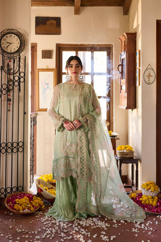 SS24DD-1168 LIGHT GREEN DUPATTA
