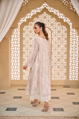 DA-1789 BEIGE EMBROIDERED KURTA