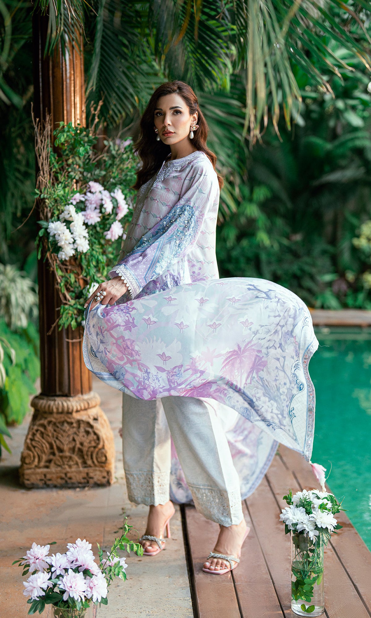 SS25DD-2752  SKY BLUE DUPATTA