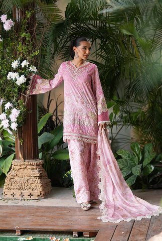 SS25DD-2756  PINK DUPATTA