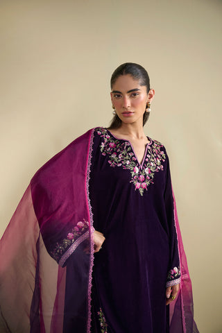 FW25DD-2811  PURPLE TIE-DYE DUPATTA