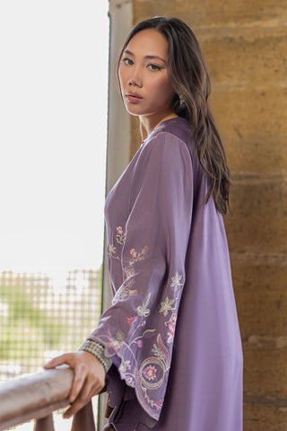 SS26DA-2919 LILAC - 1PCS - EMBROIDERED KAFTAN
