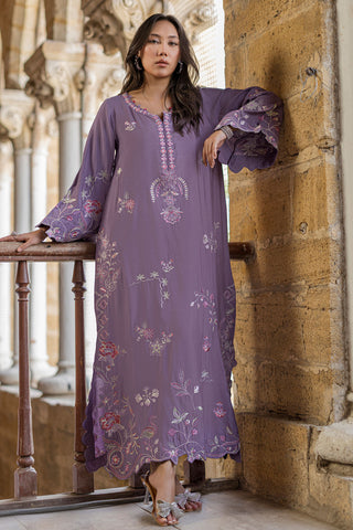 SS26DA-2919 LILAC - 1PCS - EMBROIDERED KAFTAN
