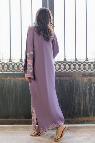 SS26DA-2919 LILAC - 1PCS - EMBROIDERED KAFTAN