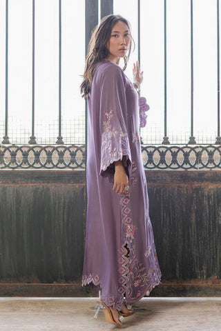SS26DA-2919 LILAC - 1PCS - EMBROIDERED KAFTAN