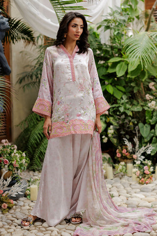 SS26DD-2933  L-PINK PRINTED DUPATTA