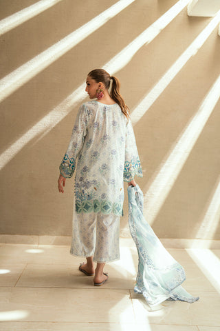 SS25DD-2537  SKY BLUE DUPATTA