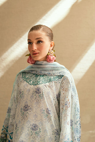 SS25DD-2537  SKY BLUE DUPATTA