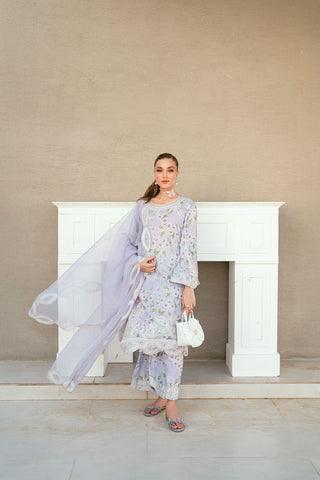 Light purple dupatta by Dhanak