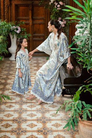 SS25DK-0201 SKY BLUE 1 Pcs Kaftan