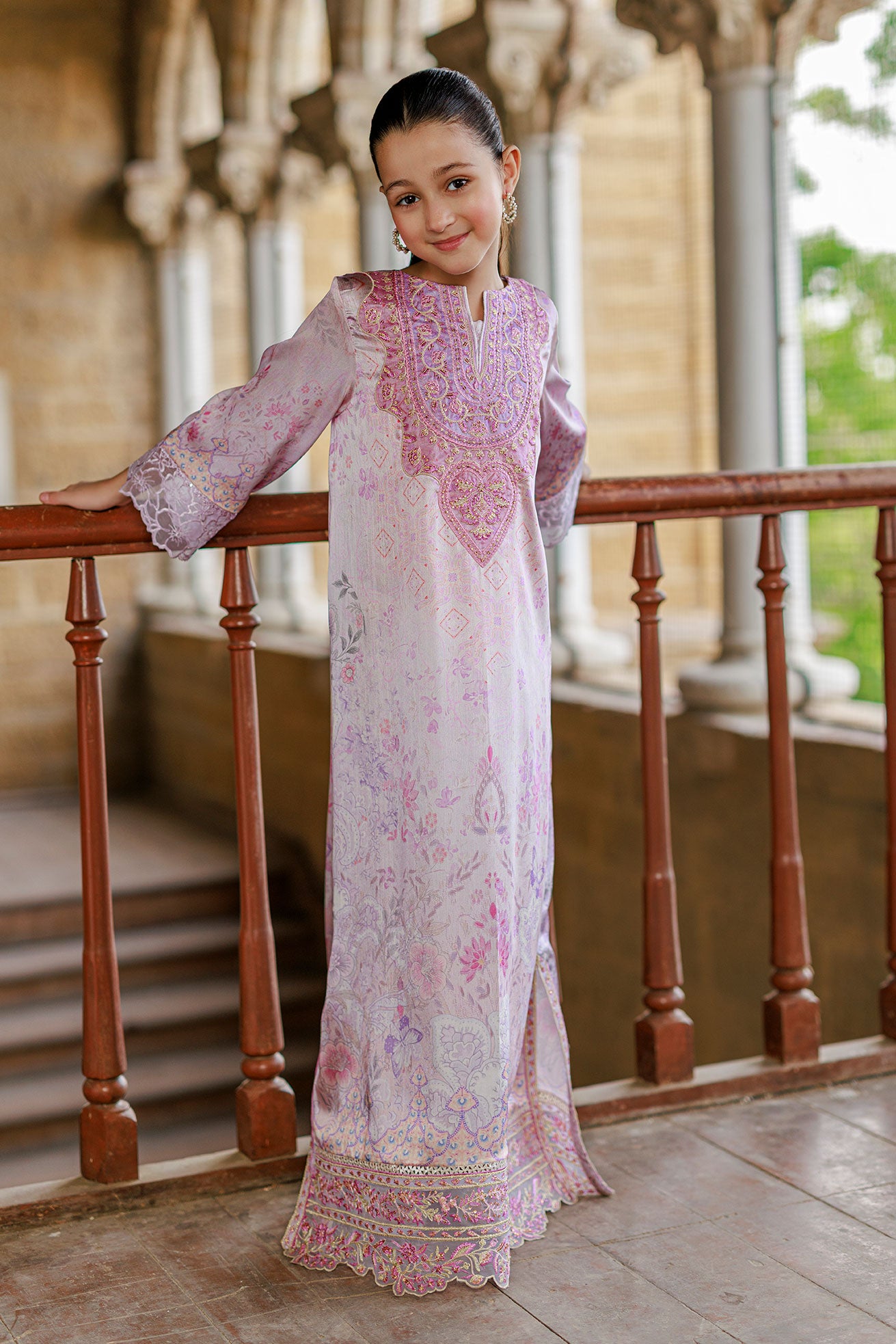 SS26DK-0232 L-PINK 1 Pcs Kaftan