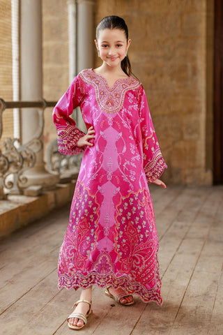 SS26DK-0233 DARK PINK 1 Pcs Kaftan