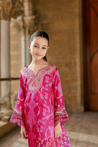 SS26DK-0233 DARK PINK 1 Pcs Kaftan