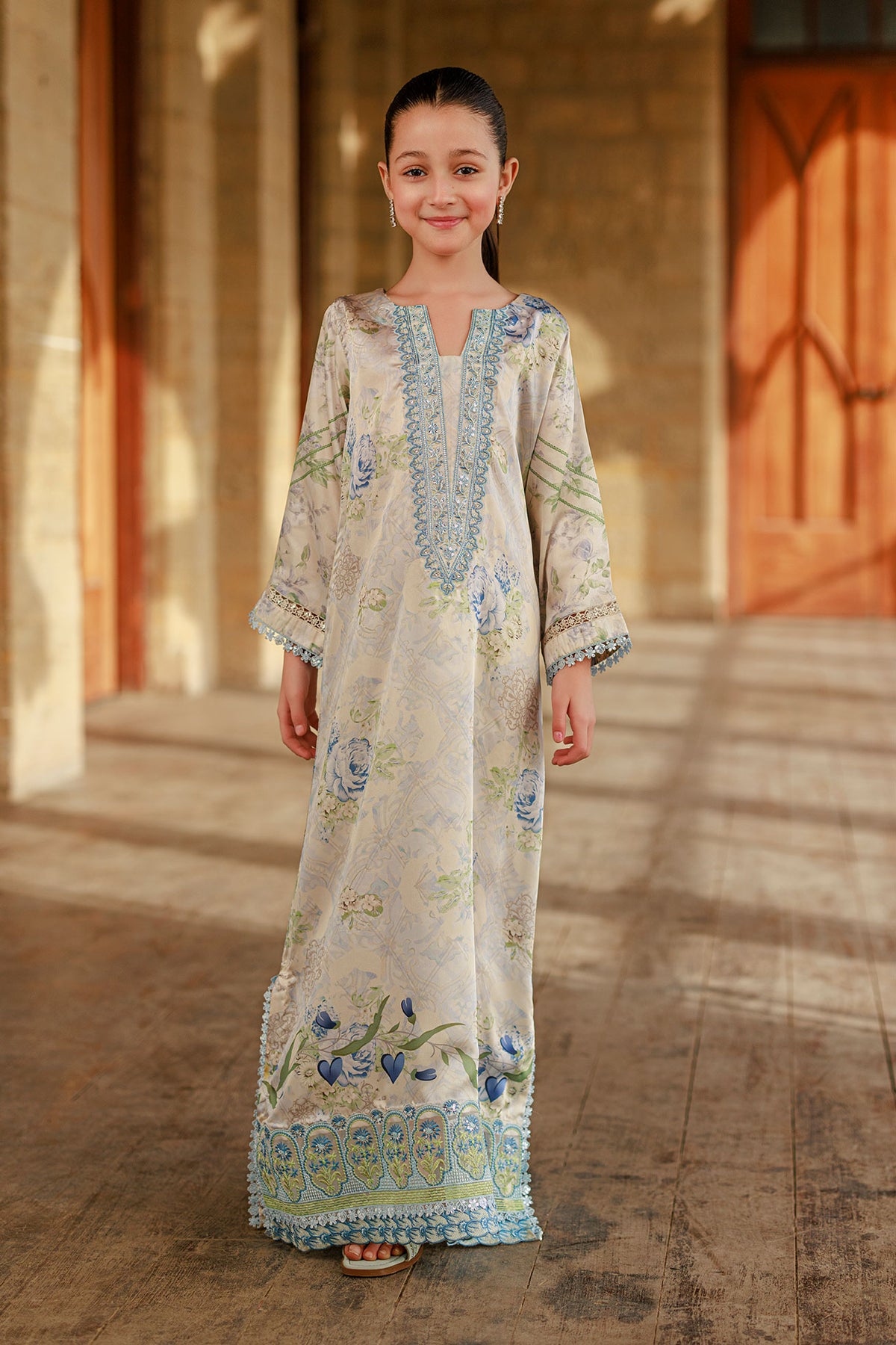 SS26DK-0234 OFF WHITE 1 Pcs Kaftan