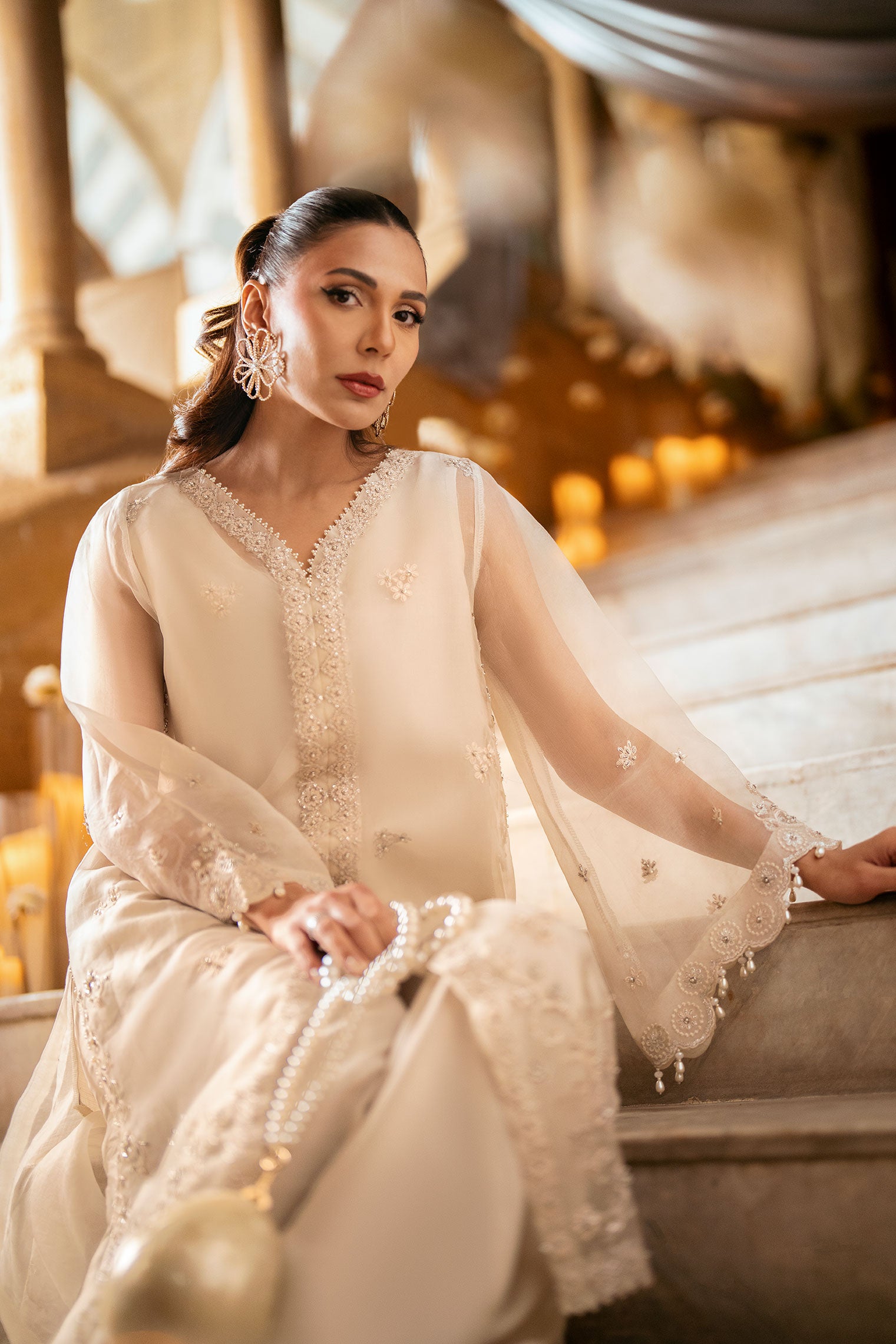 0339 FW25DL-0339 OFF WHITE 2PCS SHIRT WITH TROUSER – Dhanak.com.pk