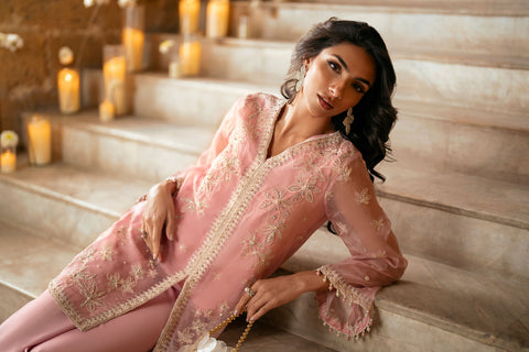 FW25DL-0340 PINK 2PCS SHIRT WITH TROUSER