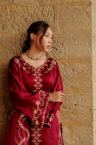 SS26DL-0353 MAROON 3PCS