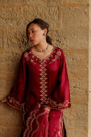 SS26DL-0353 MAROON 3PCS