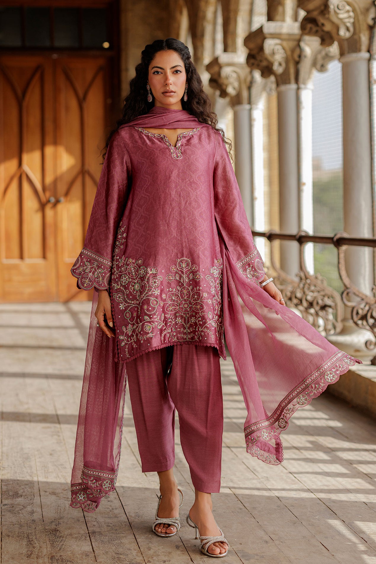 dhanak formal dresses Pakistani Clothes USA - RANGREZA Dhanak Chikankari