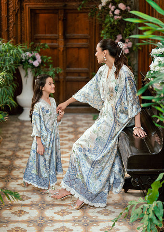 SS25DK-0201 SKY BLUE 1 Pcs Kaftan