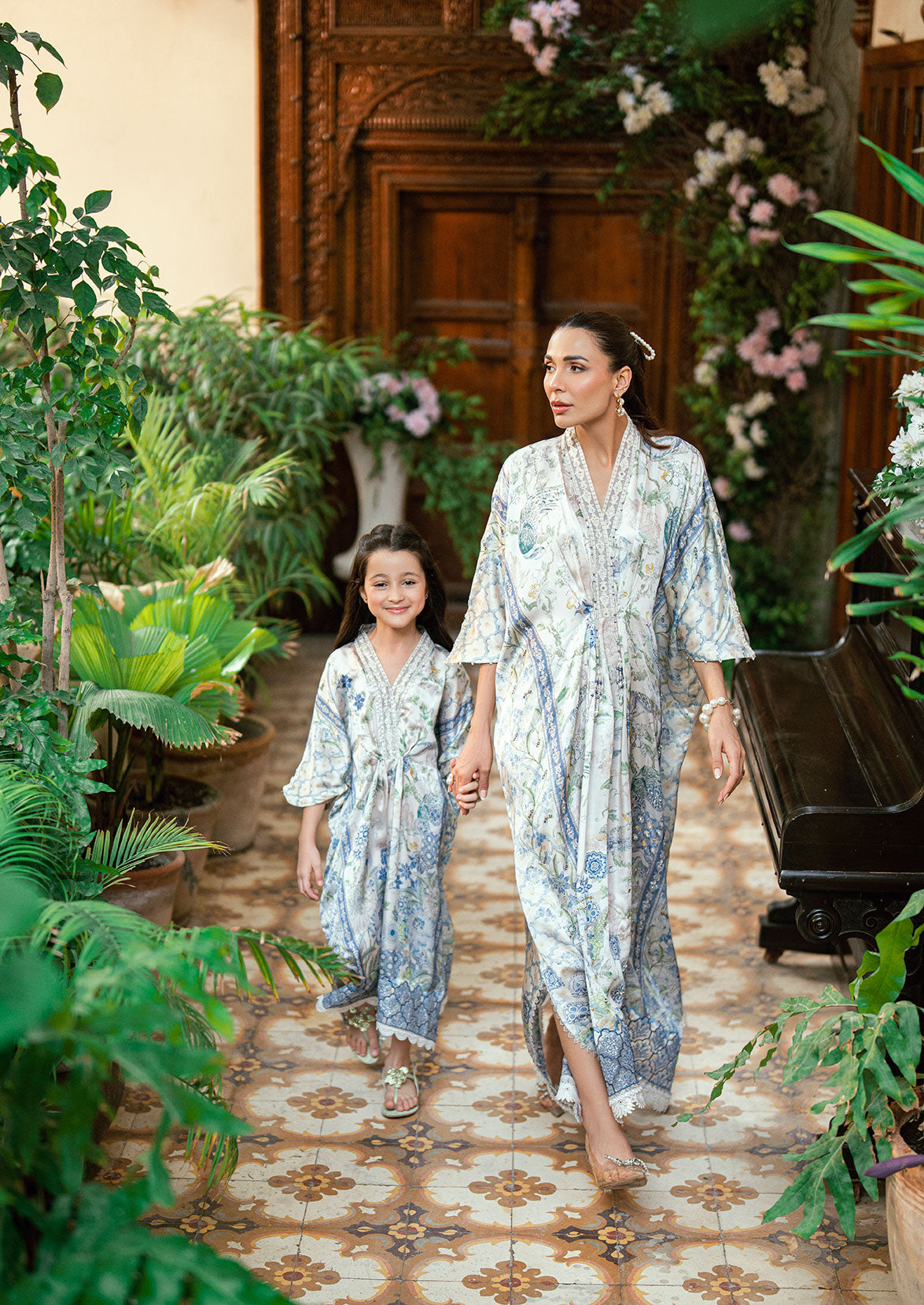 SS25DK-0201 SKY BLUE 1 Pcs Kaftan