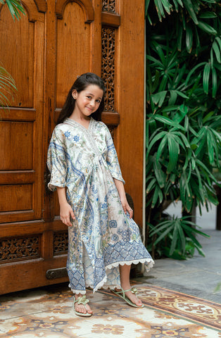 SS25DK-0201 SKY BLUE 1 Pcs Kaftan
