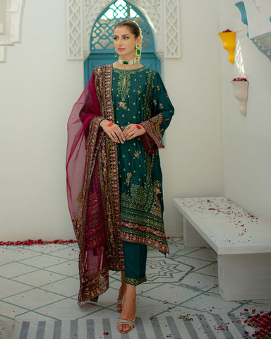 DA-3169 DARK GREEN 3Pcs