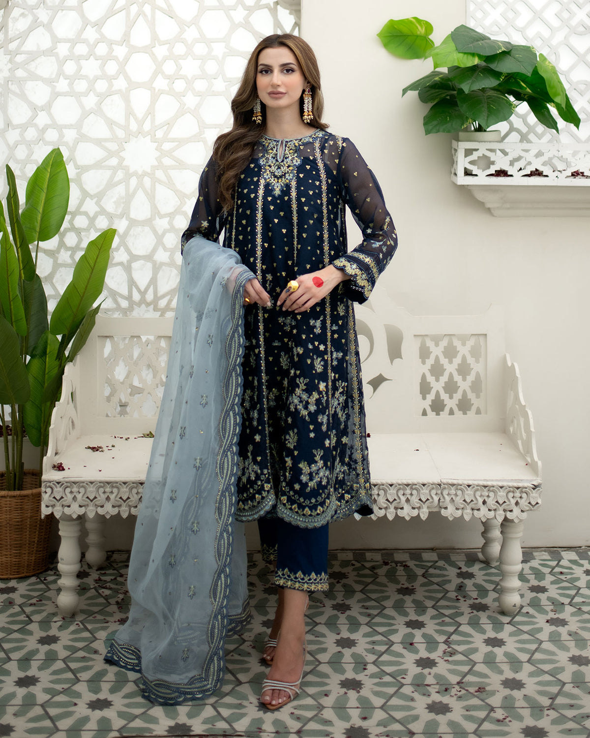 DU-3165-NAVY BLUE -3PCS