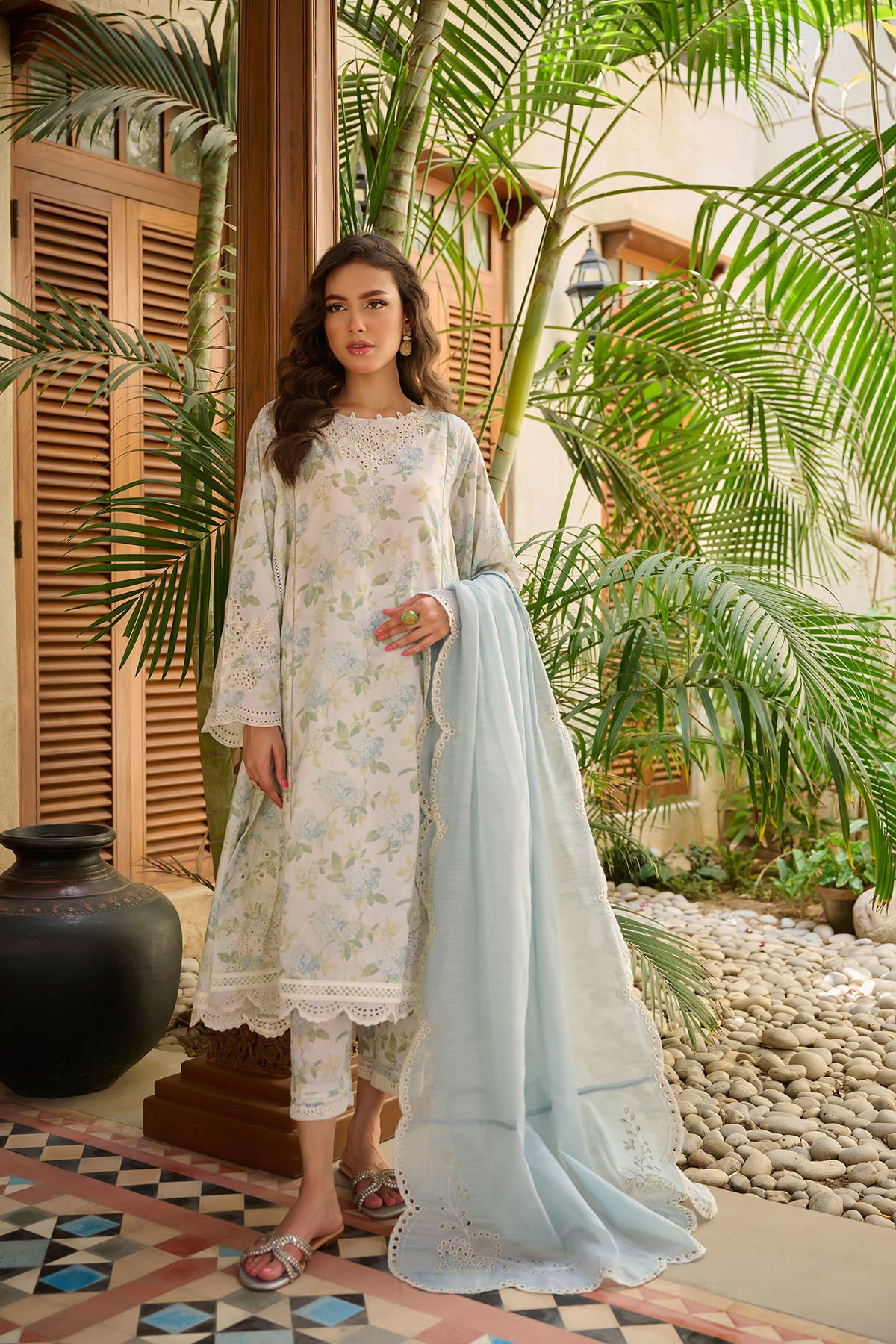 DD-1010 GREY DUPATTA